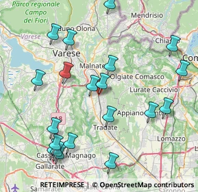 Mappa Via Francesco Baracca, 21040 Venegono Superiore VA, Italia (9.244)