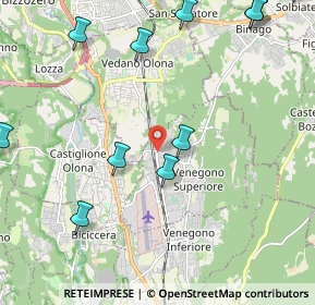 Mappa Via Francesco Baracca, 21040 Venegono Superiore VA, Italia (2.75727)