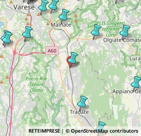 Mappa Via Francesco Baracca, 21040 Venegono Superiore VA, Italia (6.82)