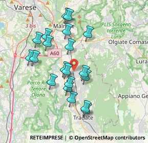 Mappa Via Francesco Baracca, 21040 Venegono Superiore VA, Italia (3.39)