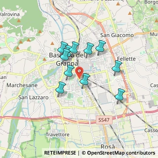 Mappa Via Ca' Rezzonico, 36061 Bassano del Grappa VI, Italia (1.37364)