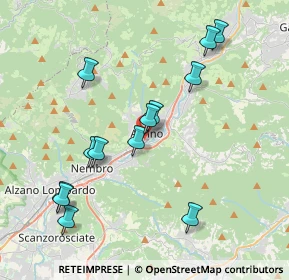 Mappa Via Guglielmo Marconi, 24021 Albino BG, Italia (3.98692)