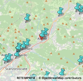 Mappa Via Guglielmo Marconi, 24021 Albino BG, Italia (6.1765)