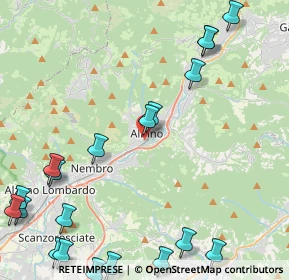 Mappa Via Guglielmo Marconi, 24021 Albino BG, Italia (6.161)