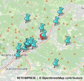 Mappa Via Guglielmo Marconi, 24021 Albino BG, Italia (3.66)
