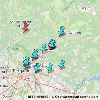 Mappa Via Guglielmo Marconi, 24021 Albino BG, Italia (6.48158)