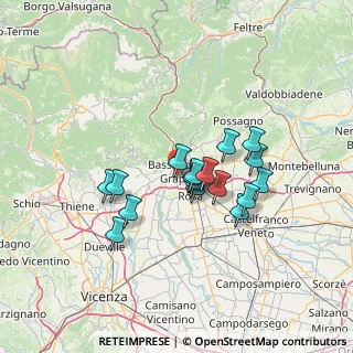 Mappa Sottopasso Alcide de Gasperi, 36061 Bassano del Grappa VI, Italia (10.72471)