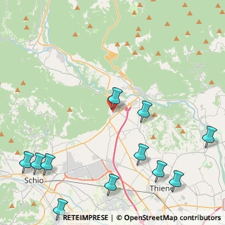 Mappa Via del Bo, 36013 Piovene Rocchette VI, Italia (6.09727)