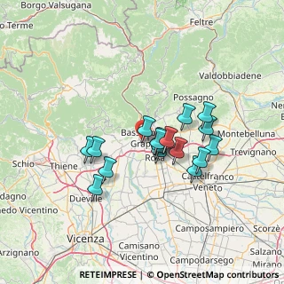 Mappa Via Lodovico Todesco, 36061 Bassano del Grappa VI, Italia (10.88412)