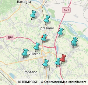 Mappa Via Sile, 31027 Spresiano TV, Italia (3.905)
