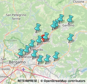 Mappa Via Mafalda di Savoia, 24021 Albino BG, Italia (6.734)
