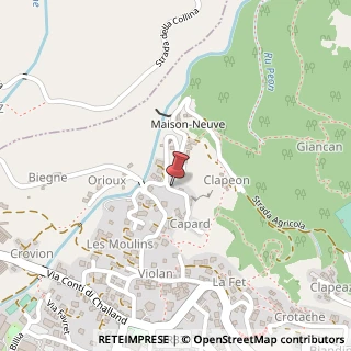 Mappa Frazione Romillod Capard, 14, 11027 Saint-Vincent, Aosta (Valle d'Aosta)
