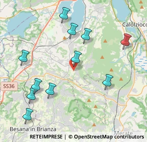 Mappa Via del Piano, 23884 Castello di Brianza LC, Italia (4.46273)