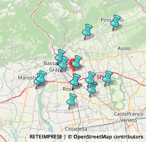 Mappa Via Lorenzo Perosi, 36060 Romano D'ezzelino VI, Italia (5.91462)