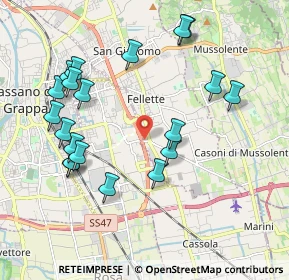 Mappa Via Lorenzo Perosi, 36060 Romano D'ezzelino VI, Italia (2.1045)