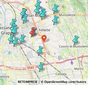 Mappa Via Lorenzo Perosi, 36060 Romano D'ezzelino VI, Italia (2.3795)