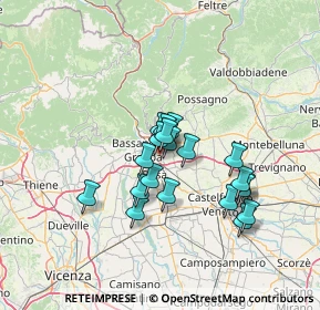 Mappa Via Lorenzo Perosi, 36060 Romano D'ezzelino VI, Italia (10.625)
