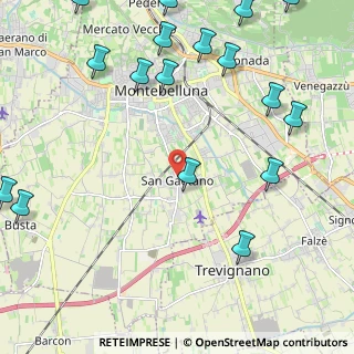 Mappa Via Sottoportico, 31044 Montebelluna TV, Italia (3.2995)