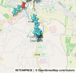 Mappa Via Antonio Carneo, 30023 Concordia Sagittaria VE, Italia (1.0075)