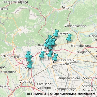 Mappa Via Delle More, 36061 Bassano del Grappa VI, Italia (8.58143)