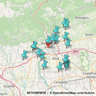 Mappa Via G. Bernardoni, 36061 Bassano del Grappa VI, Italia (6.61737)