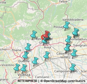 Mappa Via G. Bernardoni, 36061 Bassano del Grappa VI, Italia (16.03)