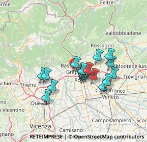 Mappa Via G. Bernardoni, 36061 Bassano del Grappa VI, Italia (10.79647)