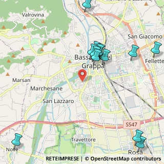 Mappa Via G. Bernardoni, 36061 Bassano del Grappa VI, Italia (2.46)