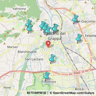 Mappa Via G. Bernardoni, 36061 Bassano del Grappa VI, Italia (1.97091)