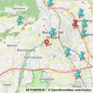 Mappa Via G. Bernardoni, 36061 Bassano del Grappa VI, Italia (3.28364)