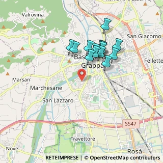 Mappa Via G. Bernardoni, 36061 Bassano del Grappa VI, Italia (1.55)