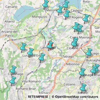 Mappa Via Cava Ghiaia, 22045 Lambrugo CO, Italia (3.0045)