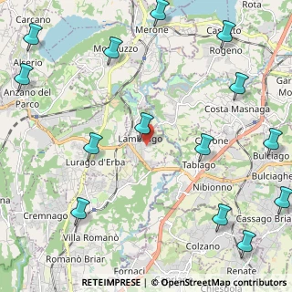 Mappa Via Cava Ghiaia, 22045 Lambrugo CO, Italia (3.09143)