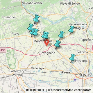 Mappa Via Brustolon, 31044 Montebelluna TV, Italia (6.33583)