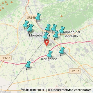 Mappa Via Brustolon, 31044 Montebelluna TV, Italia (3.3625)