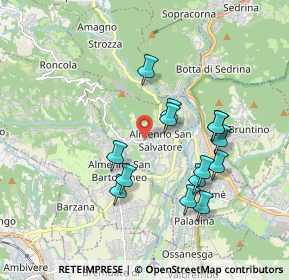 Mappa Viale Guglielmo Marconi, 24031 Almenno San Salvatore BG, Italia (1.70714)