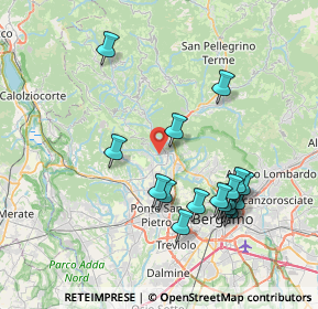 Mappa Viale Guglielmo Marconi, 24031 Almenno San Salvatore BG, Italia (7.67647)