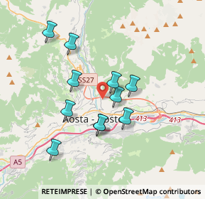 Mappa Frazione Papet di Sopra, 11100 Aosta AO, Italia (3.10545)