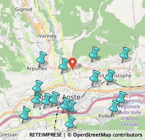 Mappa Frazione Papet di Sopra, 11100 Aosta AO, Italia (2.38813)