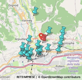 Mappa Frazione Papet di Sopra, 11100 Aosta AO, Italia (1.7225)
