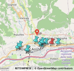 Mappa Frazione Papet di Sopra, 11100 Aosta AO, Italia (1.7375)