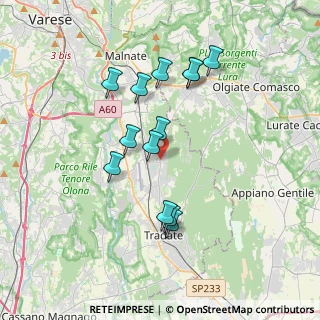 Mappa Via Giuseppe Garibaldi, 21040 Venegono Superiore VA, Italia (3.29769)