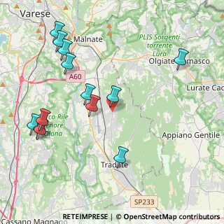 Mappa Via Giuseppe Garibaldi, 21040 Venegono Superiore VA, Italia (4.75462)