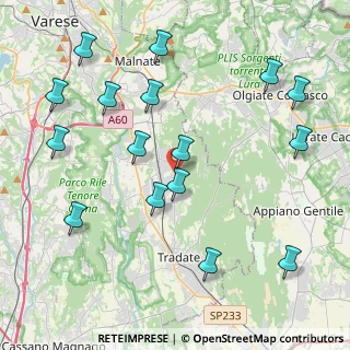 Mappa Via Giuseppe Garibaldi, 21040 Venegono Superiore VA, Italia (4.7625)