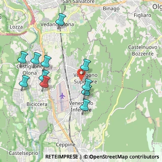 Mappa Via Giuseppe Garibaldi, 21040 Venegono Superiore VA, Italia (2.01364)