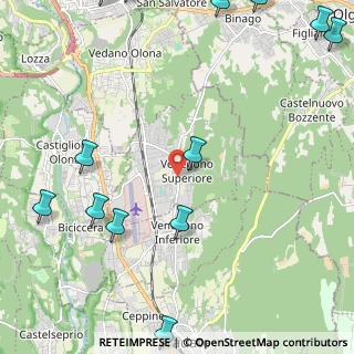 Mappa Via Giuseppe Garibaldi, 21040 Venegono Superiore VA, Italia (3.31462)