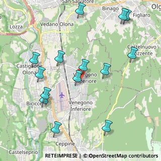 Mappa Via Giuseppe Garibaldi, 21040 Venegono Superiore VA, Italia (2.35643)