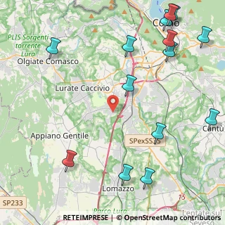 Mappa Via Donatori di Sangue, 22070 Cassina Rizzardi CO, Italia (6.21867)