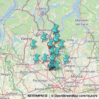 Mappa Via Donatori di Sangue, 22070 Cassina Rizzardi CO, Italia (10.148)