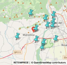 Mappa Via Montello, 36063 Marostica VI, Italia (3.77083)